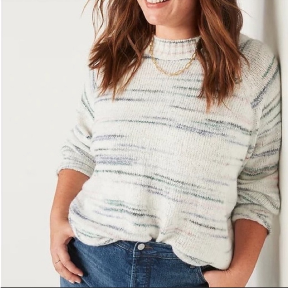NWT Old Navy Multi Color Striped Pullover Crewneck Sweater